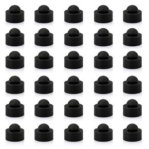 30 Pack Rubber Feet Bumper Push-in Series for Crockpot, Slow Cooker Feet Replacement 1/2" Diameter, Fits 1/4" Bumper Holes, Use in 1/16" Panel Thickness, Versatile