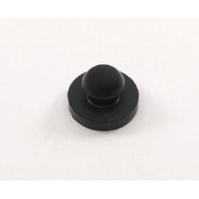 Rubber Push-in Ridged Stem Bumper 9/16" Diameter fits 1/4" Hole in 1/8" Thick Material (4)
