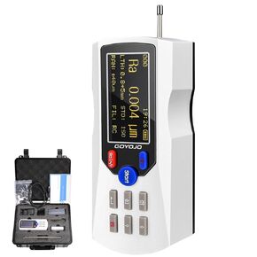 Surface Roughness Tester Profilometer High Precision 0.001μm Digital Surface Roughness Meter Gauge (White)