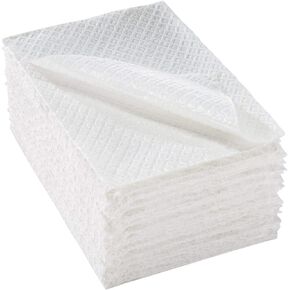 McKesson Procedure Towels, Non-Sterile, 2-Ply, White, Diamond Embossed, Disposable, 13 in x 18 in, 500 Count