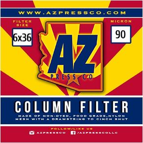 Column Extraction Filter Bag Sock - 90 Micron 100% Food Grade Nylon Mesh Filter - 10x 4 Inch or 6 Inch Diameter Material Bags - Multiple Length Options With Drawstring Closure (6" x 30") in Kuwait