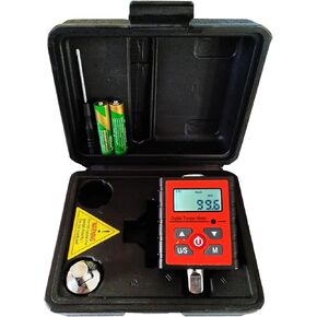 Digital Torque Adapter 3/8" Drive include adapters for 1/2" 3-99.6 ft-lb Torque Wench Converter with Sound Light Alarm,Preset Torque Value Settings,Torque Meter Tester