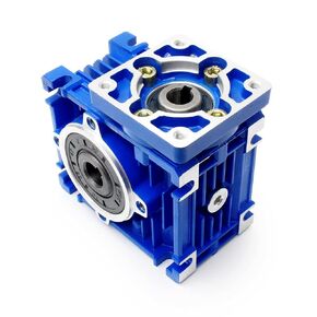 CNCTOPBAOS NMRV030 Worm Gear Reducer Speed Ratio 40:1 RV30 NMRV-030 Worm Gearbox Speed Reducer Square Type for Nema23 Stepper Motor/Servo Motor NMRV30 Output Bore/Hole 14mm Shaft
