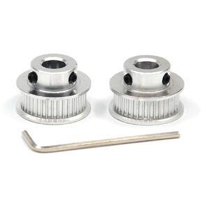 5PCs Aluminum 2GT Timing Pulley 20 Teeth Bore 8mm for 3D Printer 10mm Width 2GT Timing Belt