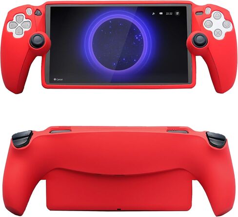 حافظة واقية لمشغل Playstation Portal Remote Player، غطاء من السيليكون مع حماية كاملة، حافظة جلدية ناعمة مضادة للخدش (أسود) in Saudi Arabia