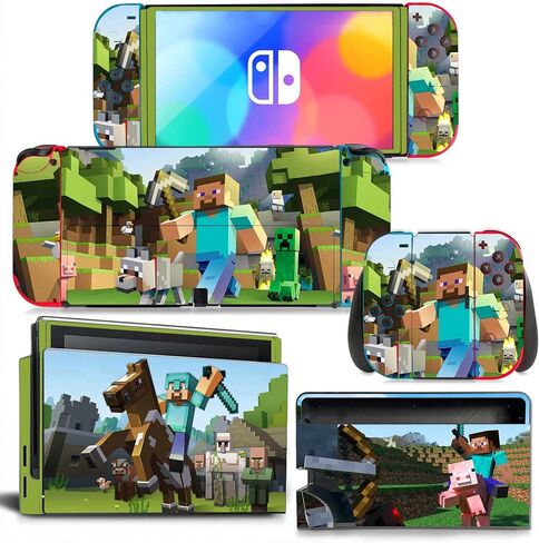 ملصق جلدي واقٍ من الفينيل لجهاز Switch OLED Minecraft in Kuwait