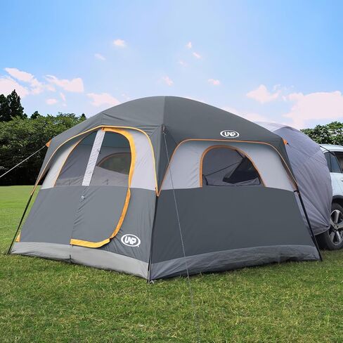 UNP SUV Tents for Camping 6 Person Car Camping Tailgate Tent for Outdoor | Easy Set Up with Rainfly Double Layer Waterproof Family SUV Cabin Tent 10'X9'X78in(H) in Saudi Arabia
