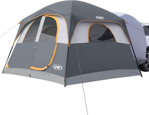 UNP SUV Tents for Camping 6 Person Car Camping Tailgate Tent for Outdoor | Easy Set Up with Rainfly Double Layer Waterproof Family SUV Cabin Tent 10'X9'X78in(H) in Saudi Arabia