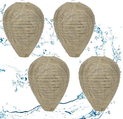 4 Pack Wasp Nest Hanging Fake Wasp Nest Paper Material Hornet Nest for Wasps… in Saudi Arabia