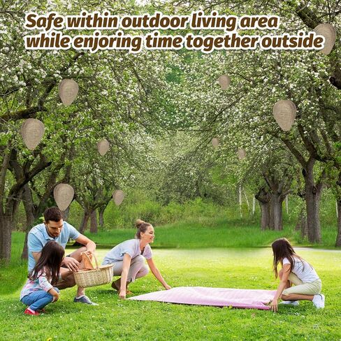 4 Pack Wasp Nest Hanging Fake Wasp Nest Paper Material Hornet Nest for Wasps… in Saudi Arabia