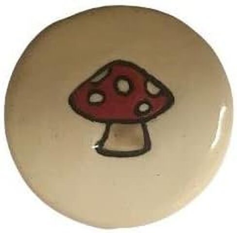 Ceramic Smoke Stone Hand Rolled Unfiltered Cigarette Holder Red Mushroom in Saudi Arabia