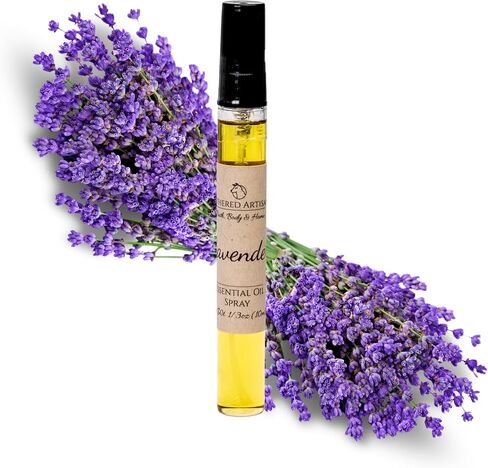 اللافندر - عطر الزيت العطري الطبيعي من قبل الحرفيين الرغويين - عطر وكولونيا زيتي نباتي خالٍ من الكحول، مغذي، ومصنوع يدويًا بشكل فريد (اللافندر - رذاذ) in Saudi Arabia