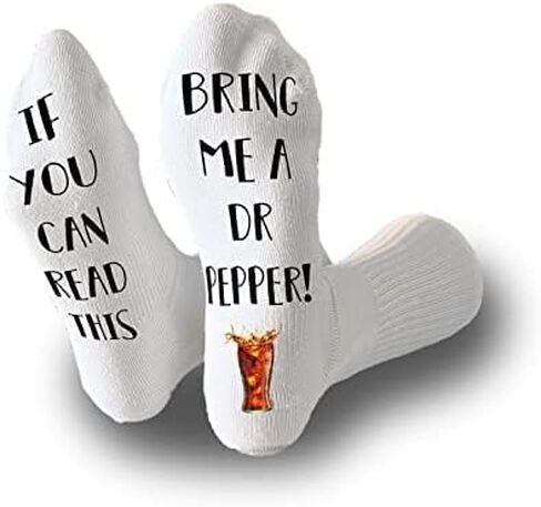 If You Can Read This Bring Me A Soda Novelty Funky Crew Socks Men Women Christmas Gifts Cotton Slipper Socks in Saudi Arabia