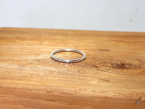 Hammered Silver Ring, Stacking Ring, Silver Band Ring, Hammered Ring, 925 Sterling Silver Ring, Texture Ring, Handmade Ring (8) in Saudi Arabia