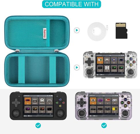 حقيبة حمل صلبة من Supmay متوافقة مع Nintendo DS Lite NDSL، حقيبة سفر لحمل ألعاب Gameboy Advance مع جيب شبكي لكابل شحن USB، قلم ستايلس، سماعات الأذن، خرطوشة الألعاب، وردي in Saudi Arabia