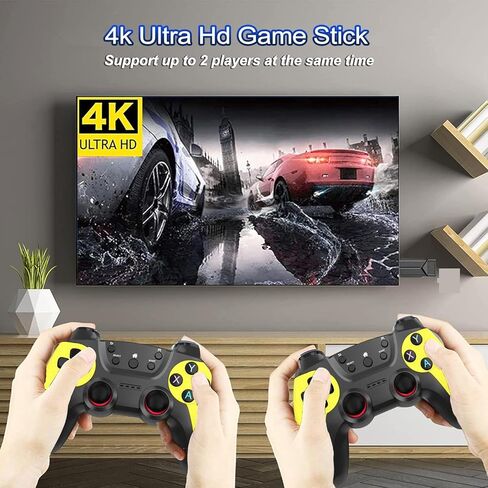 30000+ Retro Game Stick , Retro Game Console, Revisit Classic Games Stick , Retro Play Plug and Play Video Games Stick , Multiple emulators , 4K HDMI Output, Premium Competitive Dual Controllers in Kuwait