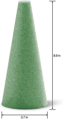 مخروط FloraFōM من FloraCraft مقاس 3.7 بوصة × 8.9 بوصة أخضر in Saudi Arabia