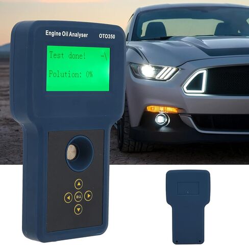 Yctze جهاز اختبار زيت المحرك، OTO350 جهاز اختبار زيت ABS محلل زيت المحرك شاشة LED أداة اختبار محلل قابلة لإعادة الشحن لمحرك البنزين (قابس أمريكي 100-240 فولت) in Kuwait