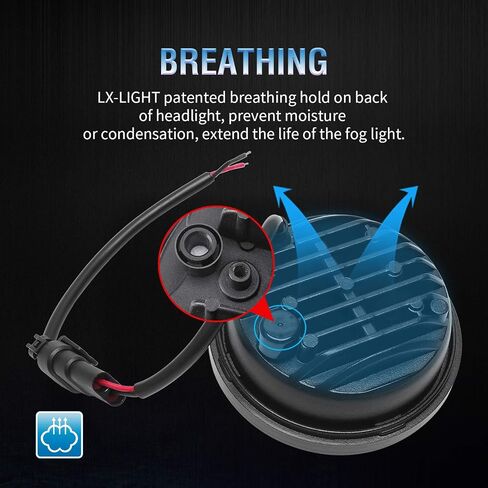 LX-LIGHT Dot وافق 2 قطعة كروم 4.5 بوصة LED تمرير ضوء LED مصابيح ضباب للدراجات النارية مساعدة ضوء لمبة دراجة نارية العارض مصباح القيادة in Kuwait