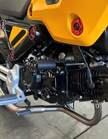 KEMIMOTO Frame Sliders Compatible with Grom 2022 2023 2024 Crash Protection for 2022+ Grom Not Cut Frame Sliders Kit with Black Slider Caps in Saudi Arabia