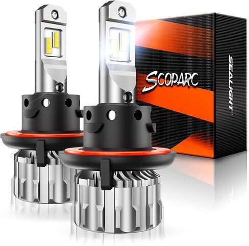 مجموعة مصابيح LED SEALIGHT H11/H9/H8 9005/HB3، 44000 لومن 600% سطوع 6500K أبيض بارد، H11 Lo Beam 9005 Hi Beam Bulb، Plug-N-Play H11 9005 استبدال هالوجين ضوء الضباب مع مروحة تبريد، حزمة من 4 in Kuwait