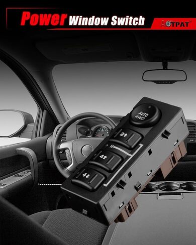 مفتاح دفع عجلة الدفع الرباعي لـ: -Chevy Avalanche Silverado 1500 2500HD Classic لـ: -GMC Sierra Yukon XL 2003-2007، 4x4 Switch لـ: -Cadillac Escalade OE # 19259313، 15136039، 15164520، 901-072 in Saudi Arabia