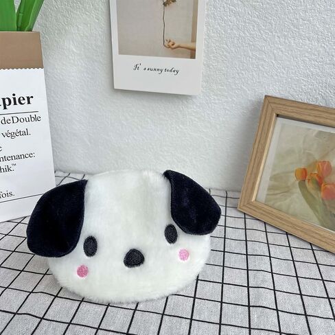 Kids Dog Coin Purse, Small Cute Kawaii Plush Change Pouch with Zipper for Little Girls Boys 2Pcs in Saudi Arabia