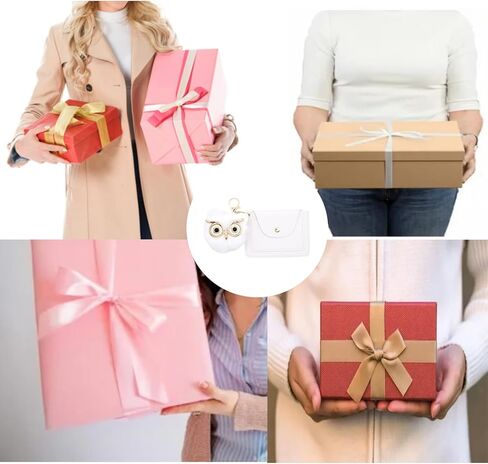 حامل بطاقات الائتمان من الجلد الصناعي للسيدات مع سلسلة مفاتيح على شكل بومة، ومحفظة جلدية مدمجة مع حلقة مفاتيح، وحامل بطاقات الائتمان بتقنية Rfid Blocking، ناعم ومتين (أزرق) in Kuwait