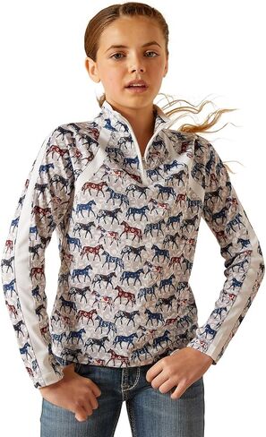 Ariat Boys' Sunstopper 3.0 1/4 Zip Baselayer in Saudi Arabia