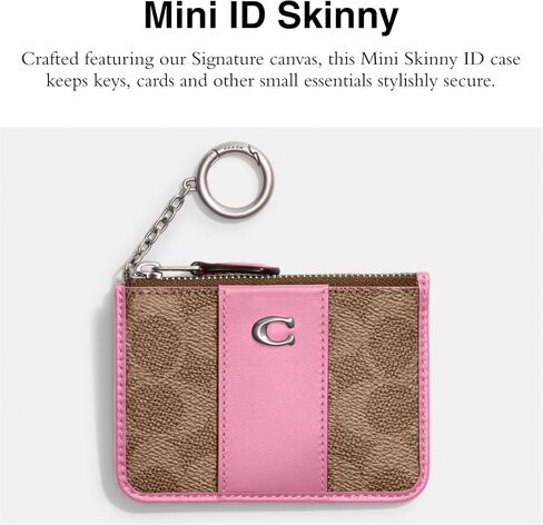 Coach Mini Id Skinny, Vivid Pink in Saudi Arabia