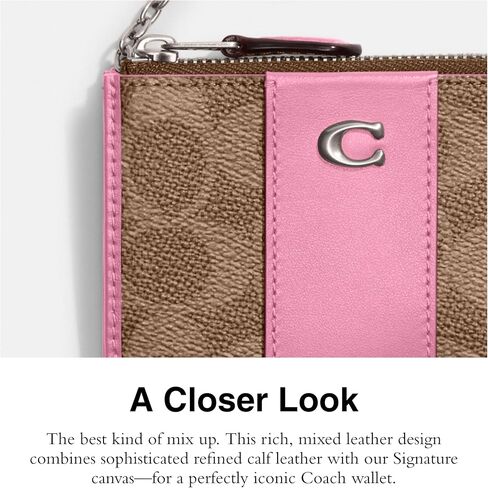 Coach Mini Id Skinny, Vivid Pink in Saudi Arabia