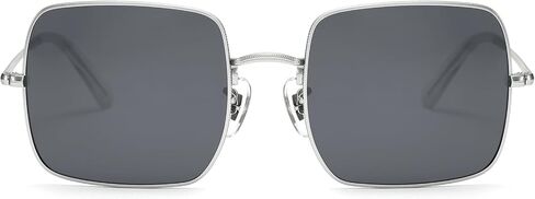Square Sunglasses for Women Men Polarized Vintage Retro Metal Frame Trendy Sun Glasses in Saudi Arabia