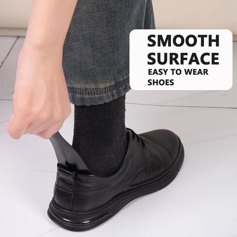 لبيسة حذاء معدنية مقاس 7.5 بوصة مصنوعة من الفولاذ المقاوم للصدأ عالي الجودة للرجال والنساء والأطفال لبوق أحذية السفر الأنيق in Kuwait