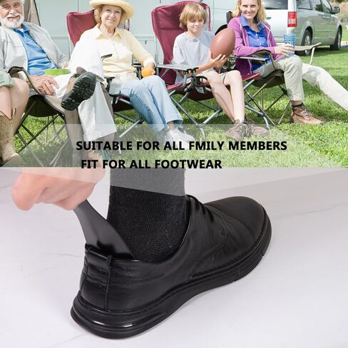 لبيسة حذاء معدنية مقاس 7.5 بوصة مصنوعة من الفولاذ المقاوم للصدأ عالي الجودة للرجال والنساء والأطفال لبوق أحذية السفر الأنيق in Kuwait