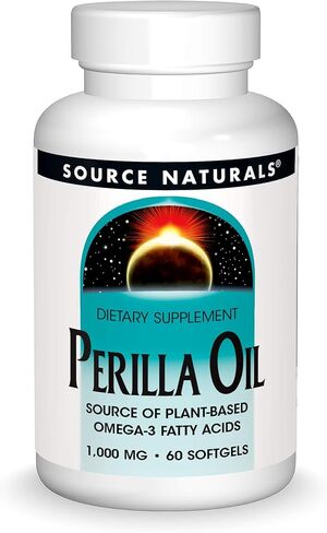 مصدر زيت البريلا من Source Naturals للأحماض الدهنية أوميجا 3 النباتية، 1000 مجم - 60 كبسولة هلامية in Saudi Arabia