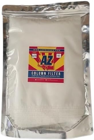 Column Extraction Filter Bag Sock - 90 Micron 100% Food Grade Nylon Mesh Filter - 10x 4 Inch or 6 Inch Diameter Material Bags - Multiple Length Options With Drawstring Closure (6" x 30") in Kuwait