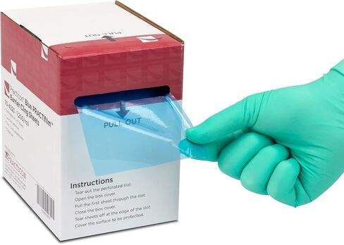 PRACTIflim Barrier Cling 4" x 6" Sheets , Blue, 1200 Sheets Per Roll in Saudi Arabia