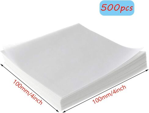 Weighing Paper 500pcs, 3.5 x 3.5 Inches Laboratory Sample Weighing Paper, Non-Stick Non-Absorbing, High-Gloss for Scale Measurement Samples Transfer in Saudi Arabia