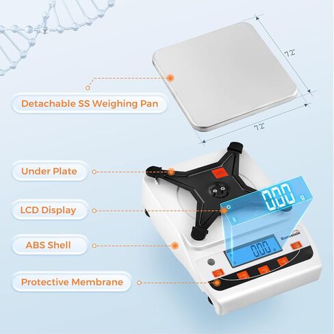 Bonvoisin Lab Scale 3000g x 0.01g High Precision Laboratory Scientific Scale 0.01 Gram Accuracy Electronic Analytical Balance Digital Kitchen Jewelry Counting Scale in Saudi Arabia