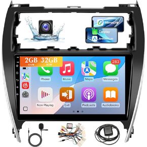 Android Car Radio for Toyota Camry 2012 2013 2014 Stereo with Wireless CarPlay Android Auto, 10.1" IPS Touch Screen for Camry Headunit Bluetooth/GPS/WiFi/SWC/Split Screen/Mirrorlink/FM/AHD Camera/MIC in Kuwait