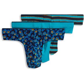 ملابس داخلية للرجال للرجال True Thong - 3 عبوات ، أزهار أزهار ، XL in Kuwait
