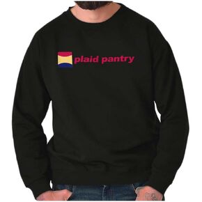 Brisco Brands Plaid Pantry Store Minimalist Logo Sweatshirt للرجال أو النساء in Kuwait