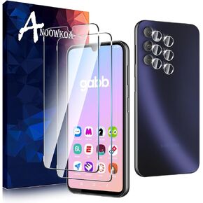 3 Pack for Moto G 2025 Screen Protector + [3 Pack] Moto G 5G 2025 Camera Lens Tempered Glass Protector.9H Hardness.Support Fingerprint Unlock, Bubble-Free.Easy Installation in Kuwait