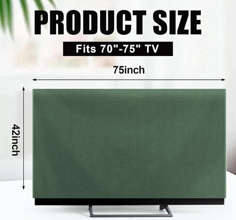 75''W x 42''H Textile Anti-scratch TV Cover for Moving Fits TV Screens up to 70"-75" Heavy Duty Tear resistance Flat Screen Protection During House Moving, Storing, or Home Renovation in Kuwait