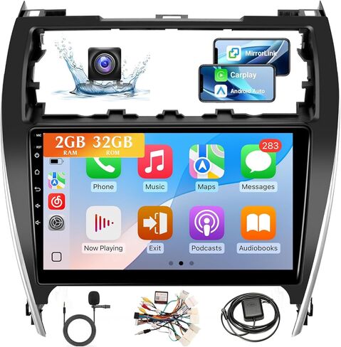 Radio Android Car Radio لـ Toyota Camry 2012 2013 2014 Stereo مع Carplay Android Auto ، شاشة لمس in Kuwait