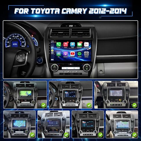 Radio Android Car Radio لـ Toyota Camry 2012 2013 2014 Stereo مع Carplay Android Auto ، شاشة لمس in Kuwait