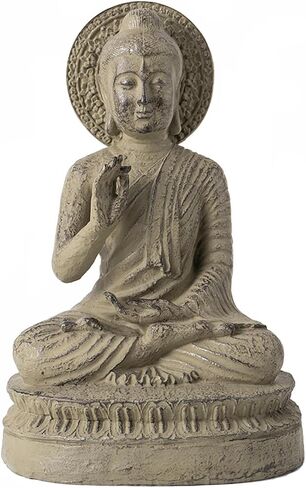 Vilead Resin Buddha تمثال للديكور المنزلي ، وهو يجلس تمثال بوذا ، ومنحوتات Zen ، وديكور بوذا لغرفة المعيشة ، أو هدية بوذا الداخلية للضريح أو التأمل أو الاسترخاء in Kuwait