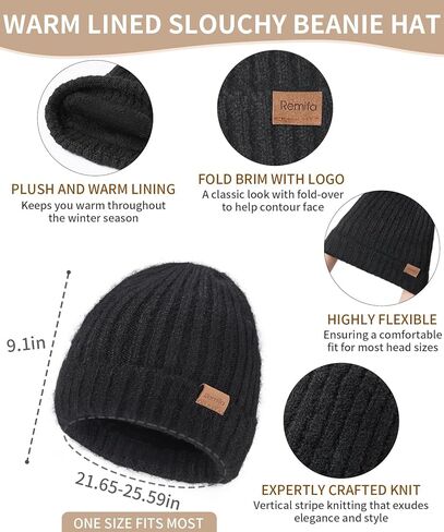 النساء الشتاء دافئ قبعة متماسكة قبعة شحنة طويلة وشاح الشاشة اللمسات مجموعة الصوف الجمجمة قبعة عيد الحب الهدايا للرجال النساء في سن المراهقة in Kuwait