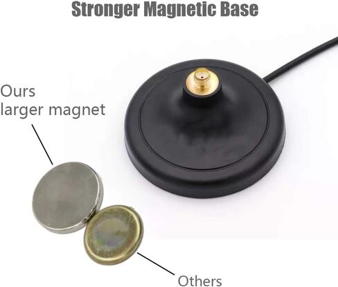 CORONIR Magnetic Mounting Base for GSM 3G 4G 5G Antenna with 10ft WiFi Extension Cable for 4G LTE WiFi Router Gateway Modem Hotspot Adapter Mobile Cell Phone Signal Booster Cellular Amplifier 1Pack in Saudi Arabia