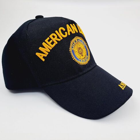 American Legion Mens Mensed Cap Hat Capback Black Closure in Saudi Arabia